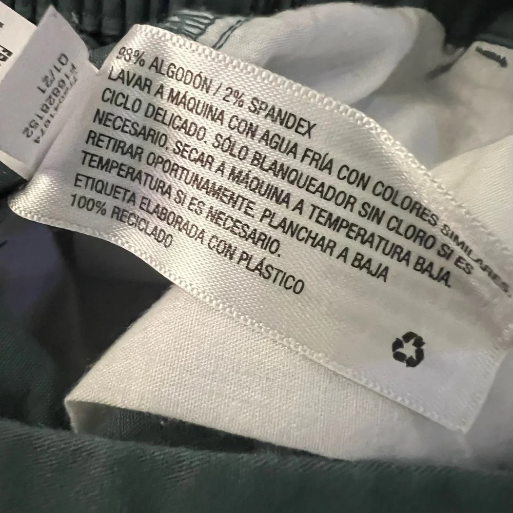 Women's Dark Green Ankle Chinos Casual Pants A New Day XS - Picture 5 of 5